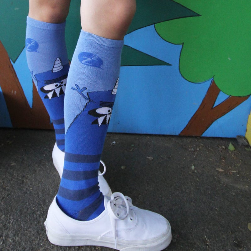 TeeHee Socks TeeHee Novelty Cotton Knee High Fun Socks for Women and Junior 3-Pair Halloween (Monster-C) - Image 5
